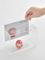 Boîte de présentation transparente en acrylique personnalisée pour collection, vente directe d'usine, nouveaux produits personnalisés très demandés