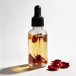 Huile Essentielle Pure Pressée à Froid Multi-Usages aux Pétales de Jasmin et de Rose pour Visage, Corps et Cheveux - Hydratante et Anti-Âge, Parfum Doux et Frais - Product Image 1