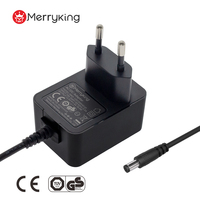 Adaptateur mural 9V 2A AC avec prise Euro et cordon DC, homologué GS CE