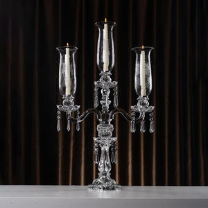 Candelabro de Cristal de 5 Brazos con Forma de Pastinaca, Decoración para Bodas y Hogar, Portavelas de Cristal - Product Image 4
