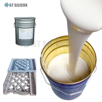 Caoutchouc de silicone liquide RTV2 de qualité supérieure pour panneaux de gypse 3D pvc, moule en silicone intérieur