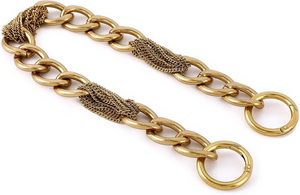 Yichain Classy Metal Tassels <b>Bag</b> Chains Purse Handles Shoulder <b>Strap</b> <b>Replacement</b> Charms Accessories Antique Gold Big - Product Image 1