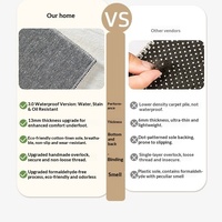 Nouveau tapis en fausse fourrure de style crème pour l'automne et l'hiver, lavable, nettoyable à la serpillière, pour le salon, la chambre à coucher, le chevet, le canapé