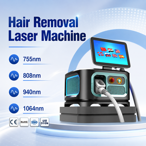 Nouvel appareil portable d'épilation laser à diode 3 longueurs d'onde (755nm, 808nm, 1064nm) pour le maillot de bain, avec épilation indolore 755, 810, 1064 pour la peau - Product Image 1