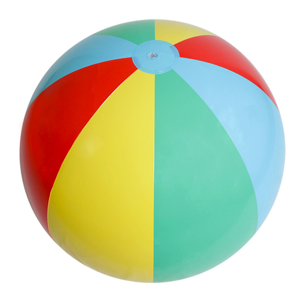 Pelota de playa gruesa de cuatro colores de 70 cm