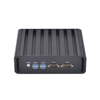 Mini PC Industrial ZOOMWIN Económico, Sin Ventilador, Doble LAN, 12V, I5 4200U/I3 4005U, X86, Win10/Linux, PC de Escritorio