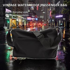 Custom Vintage Luxury Designer Tote Laptop <b>Waterproof</b> Handbag Canvas Satchel Single <b>Shoulder</b> Crossbody Messenger <b>Bag</b> for Men - Product Image 2