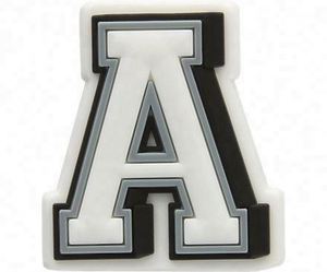 Vente en gros de sabots en caoutchouc personnalisés pour femmes Pack de lettres Décorations de chaussures en métal acrylique pour accessoires de boutons en position haute - Product Image 2