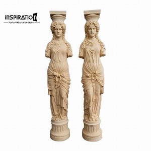 Soldat romain grandeur nature en pierre synthétique pour place européenne, figurine d'art vintage en grès artificiel - Product Image 5
