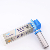 Fraise droite Lamboss pour défonceuse, fraise à découper le carton et le contreplaqué, bleue, pour machine CNC et tour