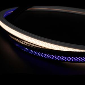 Ruban LED néon anti-reflet avancé 12x12mm 24V RGBIC SPI adressable individuellement pour la décoration intérieure, les salles de jeux et les bars - Product Image 2