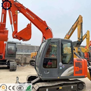 Mini-excavatrice d'occasion Hitachi ZX60 6 tonnes d'origine japonaise pour travaux de jardinage, aménagement paysager, agriculture, compacte, hydraulique, sur chenilles ZX35U ZX50U - Product Image 4