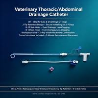 Tube de drainage thoracique pour chiens