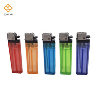 Fabricant de briquets rechargeables en plastique personnalisés AS, briquet à gaz en silex bon marché, usine en plastique 8 angles AC801