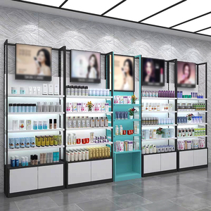 Estante de Exhibición para Tienda de Belleza Cosmética Metálica, Estante de Salón de Maquillaje, Armario de Exhibición para Boutique, Buen Precio - Product Image 1