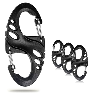 Anahtarlıklar klip S karabina Biners plastik yaylı kancalar toka açık Paracord arazi Yard anahtarlık anahtarlık klipler DIY zanaat kitleri - Product Image 1