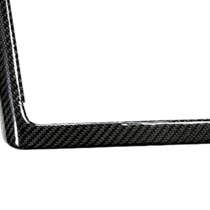 Accessori <span class=keywords><strong>interni</strong></span> <span class=keywords><strong>auto</strong></span> per Tesla modello S 2023 in vera fibra di carbonio pannello di ricarica schermo centrale pannello decorativo telaio - Product Image 3