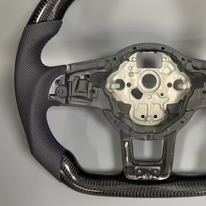 Volant <span class=keywords><strong>gris</strong></span> 12 heures pour Volkswagen Glotion Golf MK 6 7 7.5 GTI GTD GTE <span class=keywords><strong>R</strong></span> Pol Volant en fibre de carbone - Product Image 3