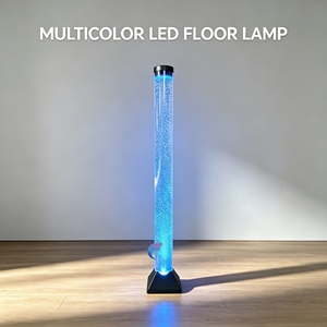 โคมไฟตั้งพื้น LED หลากสีทรงกลม หลอดแก้วทรงฟองอากาศ ตกแต่งบ้านสไตล์โมเดิร์น สำหรับห้องนั่งเล่น ใช้ภายในอาคาร ควบคุมด้วยรีโมท - Product Image 1