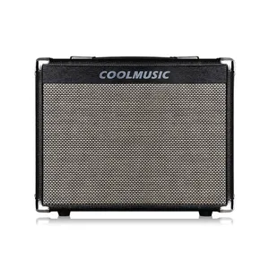 Amplificador de guitarra elétrica de 25W com canais limpos, Overdrive, EQ de 3 bandas, alto-falante combinado de 8 polegadas para guitarra baixa