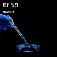Pipette compte-gouttes jetable en plastique Babbitt avec graduations 0,2 ml 0,5 ml 1 ml 2 ml 3 ml 5 ml 10 ml Épaissie