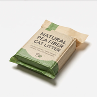 Litière pour chat en fibres de pois naturelles |   Biodégradable et respectueux de l'environnement |   Fort pouvoir agglomérant, soluble dans l'eau |   Sable pour chat d'intérieur sans produits chimiques |