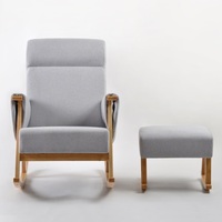 Fauteuil à bascule en bois écologique de style moderne, fauteuil paresseux fluide pour enfants, marque TEFFUL, pour salon, bureau à domicile