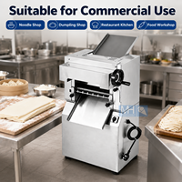 Machine à presser la pâte en acier inoxydable commercial pour faire des rouleaux de pain, des enveloppes de dumplings, des feuilles de pâte