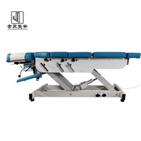Table de mobilisation chiropratique moderne à 4 points d'attache pour le rajeunissement du rachis, construction métallique robuste pour hôtels et salles de sport