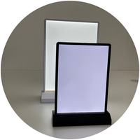 Boîte à lumière LED rechargeable A4 A5, support de menu de restaurant, double face, support de table, support de fond de scène