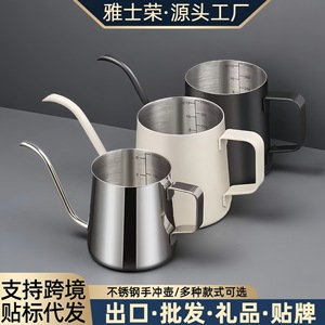 Stainless Steel Gooseneck Kettle With Lid 1L For Pour Over Coffee Making Camping Outdoor Use - Product Image 2