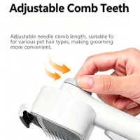 Brosse à poils longs pour animaux de compagnie, brosse professionnelle pour démêler les nœuds, peigne de toilettage pour chats, golden retriever, grands chiens