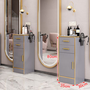 Armoire de rangement professionnelle multifonctionnelle en métal pour salon de coiffure avec tiroirs, portable, vente en gros d'usine - Product Image 4