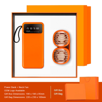 Power Bank cou ventilateur cadeau noël Souvenir anniversaire Banquet cadeaux saint valentin mariage coffrets cadeaux ensembles pour invités mariage