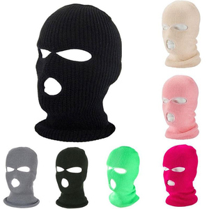 Logo personnalisé Unisexe Cagoule <span class=keywords><strong>Masque</strong></span> Tricot Intégral Couverture 3 Hole Ski <span class=keywords><strong>Masque</strong></span> Cagoule <span class=keywords><strong>Tour</strong></span> de <span class=keywords><strong>Cou</strong></span> En Gros - Product Image 2