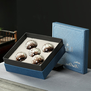 Tazza di ceramica con confezione regalo 5 pezzi di ceramica giapponese antico Set di tazze fornaci cambiare tazza di Kung Fu per regalo di promozione 110ml tazza da tè - Product Image 2