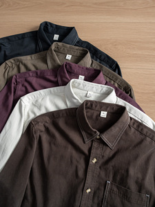 <span class=keywords><strong>Chemise</strong></span> à manches longues <span class=keywords><strong>en</strong></span> <span class=keywords><strong>lyocell</strong></span> personnalisée avec poches à surpiqûres contrastées pour hommes, <span class=keywords><strong>chemise</strong></span> décontractée à manches longues pour hommes, coupe ample, printemps - Product Image 3