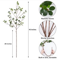 Tanaman Bunga Buatan Daun Milan Batang Tunggal - Tinggi 100-200cm Untuk Penggunaan Dalam Ruangan; Tersedia untuk Pengiriman Lintas Negara; Siap Kirim Drop Shipping
