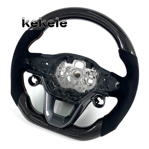 Volant de direction en fibre de carbone noir personnalisé de haute qualité pour Seat <span class=keywords><strong>Cupra</strong></span>, compatible avec Tavascan Terramar Formentor <span class=keywords><strong>Leon</strong></span> Ibiza - Product Image 5