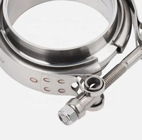 Nuevo Kit de Abrazaderas en V de Acero Inoxidable 304 con Brida Macho y Hembra para Tubos de Escape de Turbo OEM