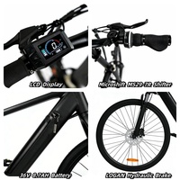 Vélo électrique hybride urbain EU Warehouse Electrica pour adultes, vélo électrique de montagne et de ville