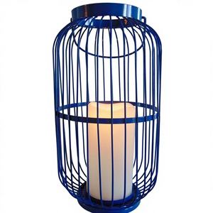 Élégante lanterne porte-bougie de luxe en fer et bois, écologique et faite à la main, pour la décoration de la maison et de mariage - Zahid Exports - Product Image 1