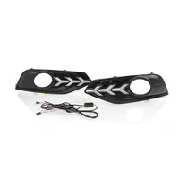 Luz diurna modificada al por mayor, luz decorativa delantera para parachoques, intermitente para Nissan Tiida 16-22