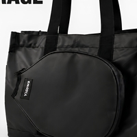 Sac de transport Pickleball en nylon 30-40L, étanche, avec fermeture éclair, compartiment pour raquettes, protection pour ordinateur portable, compartiment pour chaussures, compartiment pour vêtements mouillés