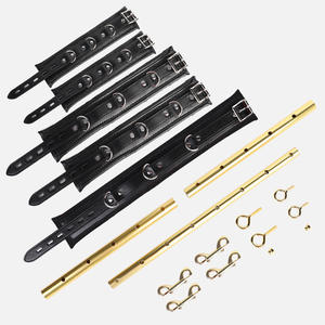 Scarletsin C-51 SM Menottes de jambe et menottes à main rétractables en acier, avec barre droite en tube d'acier et fonction d'écartement forcé des jambes, fabriquées au Sichuan - Product Image 2