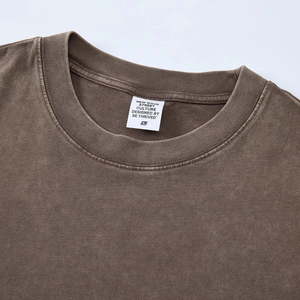 T-shirt vintage de haute qualité, effet délavé à l'acide, personnalisé, coton lourd 285 g/m², t-shirt vierge - Product Image 2