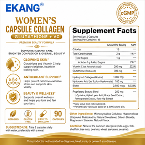 Us cGMP Factory Private Label Women's Collagen Capsules OEM Glutathione VC Beauty <b>Supplement</b> - Product Image 2