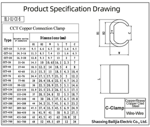 Système <span class=keywords><strong>de</strong></span> mise à la terre CCT-60, <span class=keywords><strong>pince</strong></span> <span class=keywords><strong>de</strong></span> type C - Product Image 4