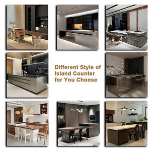 Juego de armario de cocina personalizado estilo granja, muebles de cocina de isla, tablero multicapa de madera contrachapada, armario de cocina de madera - Product Image 6