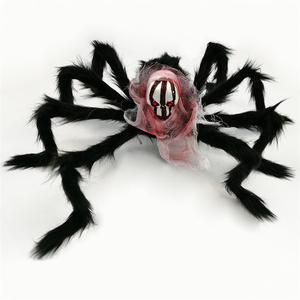 Accesorios Personalizados para Fiestas de Terror de Halloween, Arañas Gigantes de Tela de 75 cm, Esqueletos de Arañas de Peluche para Decoraciones de Fantasmas de Arañas - Product Image 4
